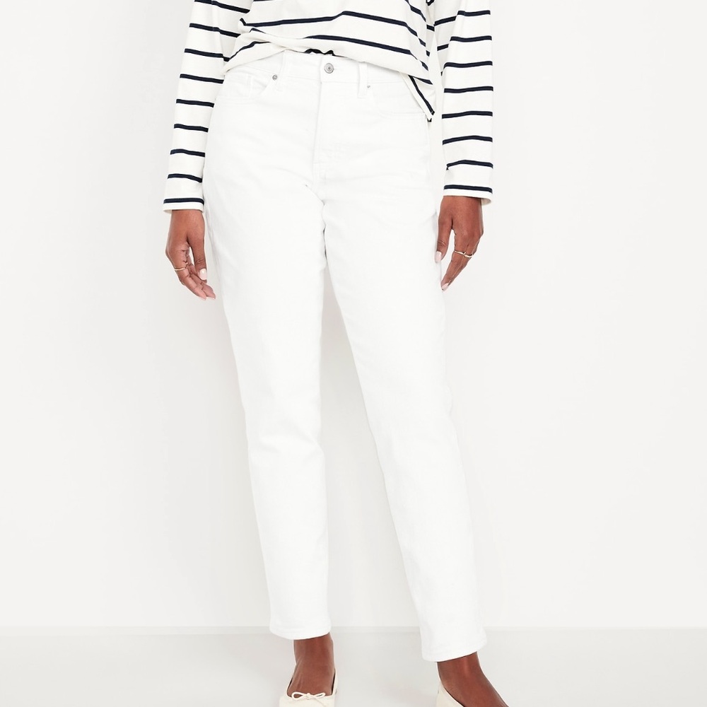 Old Navy Bright White High-Rise Jeans